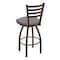Holland Bar Stool Co 36" Swivel Bar Stool, Bronze Finish, Canter Grey Seat 41036BZ007 - alternate 2